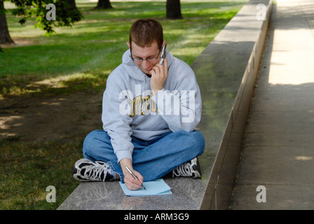 Studentische Aktivitäten auf dem Campus der University of Notre Dame in South Bend, Indiana IN Stockfoto