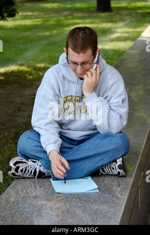 Studentische Aktivitäten auf dem Campus der University of Notre Dame in South Bend, Indiana IN Stockfoto