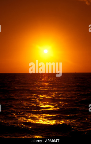 Legen Sie FL Florida Everglades National Park Sonnenuntergang am Flamingo Sonnenuntergang Sonne Stockfoto