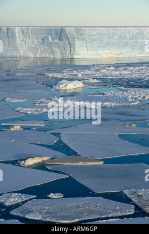 Packeis und Iceberg, antarktische Halbinsel, Weddellmeer, Antarktis, Polarregionen Stockfoto