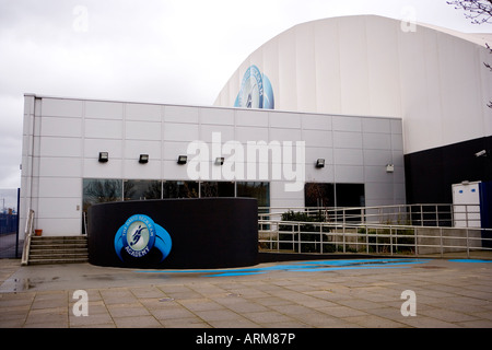 David Beckham Training Academy Fußball Stockfoto