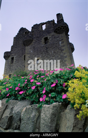 Scalloway Schloss aus dem 16. Jahrhundert, Mainland, Shetland-Inseln, Schottland, Vereinigtes Königreich, Europa Stockfoto