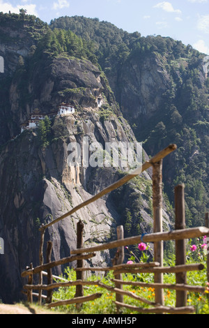 Taktshang Goemba (Tiger es Nest) Kloster, Paro, Bhutan, Asien Stockfoto