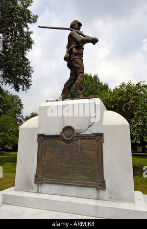 Bürgerkrieg-Denkmal des State Capitol in Charleston West Virginia WV Stockfoto