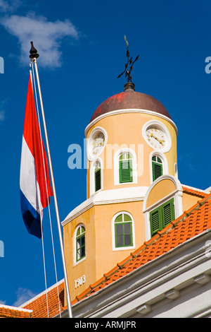 Fort-Kirche in Fort Amsterdam, Punda Bezirk, Willemstad, Curacao, niederländische Antillies, West Indies, Karibik Stockfoto