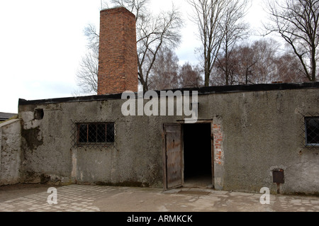 Gaskammer und Krematorium Auschwitz 1 KZ Stockfoto