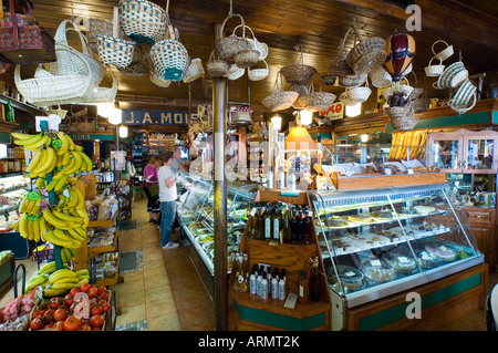 Innen laden entlang der Rue St Jean, Quebec Stadt, Quebec, Kanada. Stockfoto