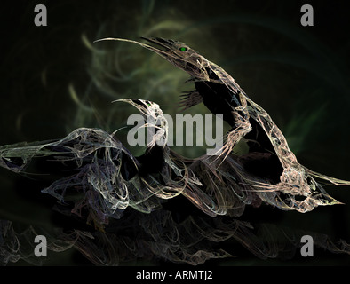 Außerirdische Eidechsen Stockfoto