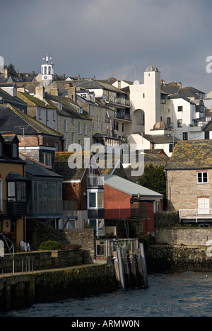 Falmouth, Cornwall, UK. Blick auf die Stadt vom Prince Of Wales Pier Stockfoto