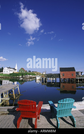Aussicht, ein kleines Fischerdorf in der Nähe von Halifax, Nova Scotia, Kanada. Stockfoto