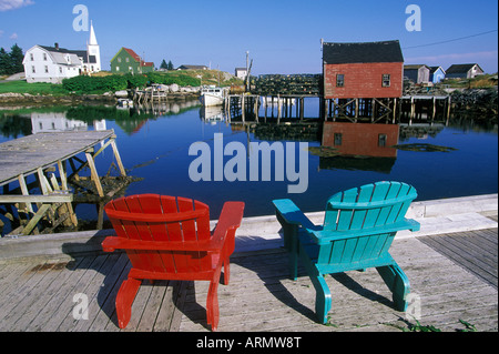 Aussicht, ein kleines Fischerdorf in der Nähe von Halifax, Nova Scotia, Kanada. Stockfoto
