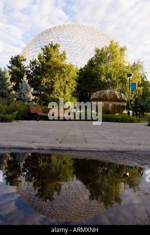 Montreal Biosphäre eine geodätische Kuppel ursprünglich gebaut als US-Pavillon auf der Expo 67 in Montreal, Quebec, Kanada. Stockfoto