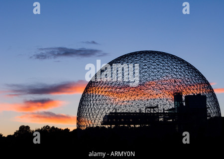 Montreal Biosphäre eine geodätische Kuppel ursprünglich gebaut als US-Pavillon auf der Expo 67 in Montreal, Quebec, Kanada. Stockfoto