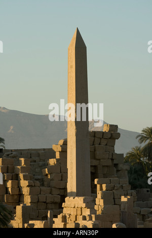 Obelisk-Tempel von Karnak Luxor Niltal Ägyptens Stockfoto