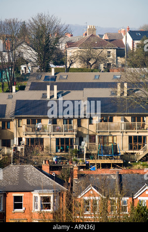 SpringHill CoHousing - eine nachhaltige Wohnsiedlung in Stroud, Gloucestershire, UK Stockfoto