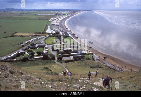 Berrow Wohnungen von Brean Down Severn Mündung Naturschutzgebiet Stockfoto