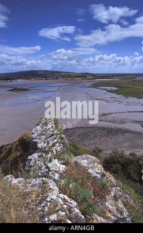 Mündung des Flusses Axt Weston Bucht von Brean Down Severn Mündung Naturschutzgebiet North Somerset England Stockfoto