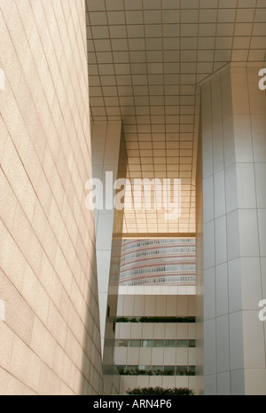 Winkel der Wolkenkratzer in New York Citicorp Center. Stockfoto