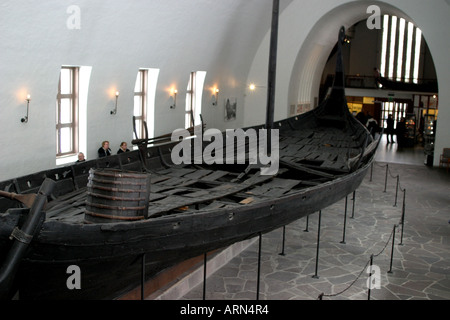 Wikinger-Schiff befindet sich an das Wikingerschiff-Museum in Oslo Norwegen Stockfoto