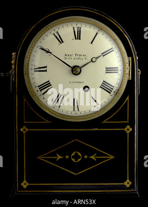 Bracket Clock von Purvis, Detail. Um 1800 Stockfoto