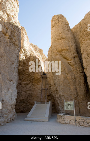 Treppe zum Grab West Bank Luxor Niltal Ägyptens Thutmose III Tal der Könige Stockfoto