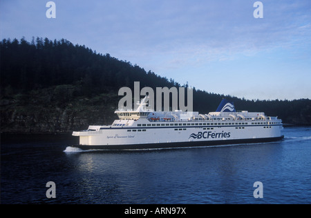 BC Ferry Geist Klasse, Schiff, Active Pass zwischen Tsawwassen und Swartz Bay, British Columbia, Kanada. Stockfoto