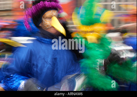 Samba-Drummer bei der Samba-Karneval-Bremen, Deutschland Stockfoto