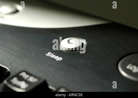 Sleep-Taste auf einer Computertastatur Stockfoto