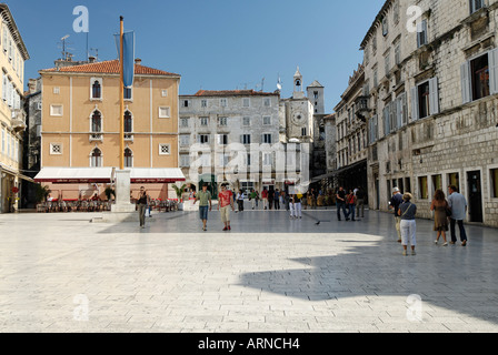 Historische Altstadt von Split, Dalmatien, Kroatien Stockfoto