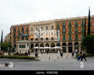 Placa da Prim, Reus, Katalonien, Spanien Stockfoto