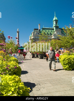 Stellt Jacques Cartier in Vieux Montreal, Quebec, Kanada Stockfoto