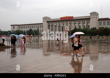 Das Museum für chinesische Geschichte und das Museum der Revolution im Platz des himmlischen Friedens in Peking China Stockfoto