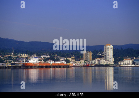 Blick vom Jack Point über Nanaimo Harbour, Vancouver Island, British Columbia, Kanada. Stockfoto