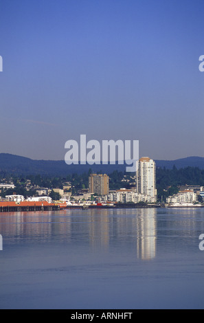 Blick vom Jack Point über Nanaimo Harbour, Vancouver Island, British Columbia, Kanada. Stockfoto