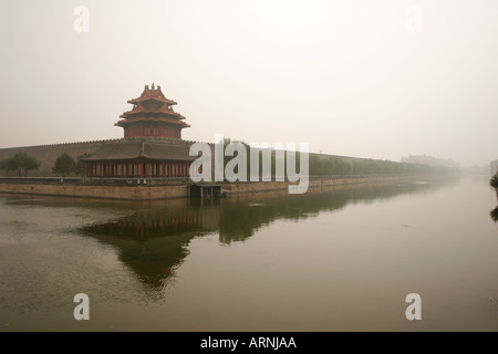 Der Palast Wassergraben um die Verbotene Stadt in Peking Stockfoto