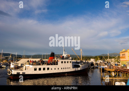 Lady Rose Transport- und Passagier Schiff, Port Alberni, Vancouver Island, British Columbia, Kanada. Stockfoto