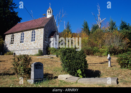 Saint-Paul Kirche auf Saltspring Island im Hafen von Fulford, Britisch-Kolumbien, Kanada. Stockfoto