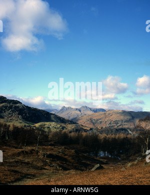 LangdalePikes-Hecht von scheut Harrison scheut Pavey Arche aus Holme fiel Seenplatte Cumbria England Stockfoto