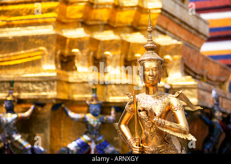 Süd-Ost-Asien, Thailand, Bangkok, Grand Palace, Wat Pra Keo, Decrorative Statuen Stockfoto