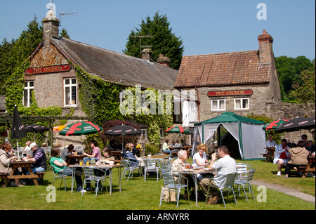 Menschen Anker Hotel Tintern Stockfoto