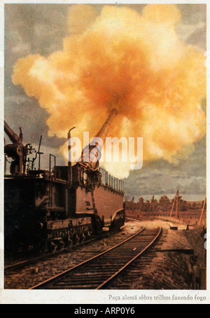 Deutsche Postkarte einer Szene aus der Ostfront Operation Barbarossa Stockfoto