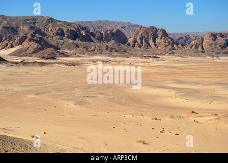 Wüstenlandschaft, Sinai-Halbinsel, Ägypten Stockfoto