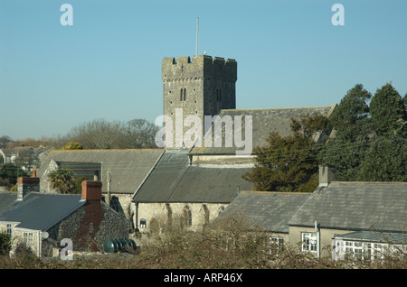 St Illtyd Kirche, Llantwit Major, Vale of Glamorgan Stockfoto