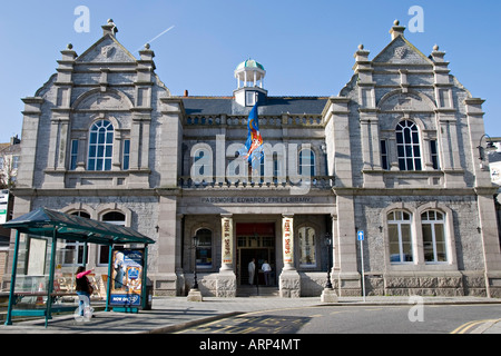 Die passmore Edwards Bibliothek, Falmouth, Cornwall, UK. John Passmore Edwards (1823-1911) war ein Philanthrop, der viele Bibliotheken und Krankenhäuser gebaut Stockfoto