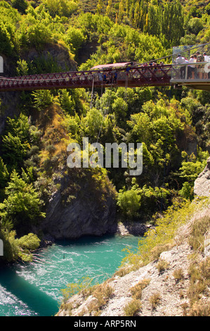 Bungy jumping AJ Hackett Queenstown Neuseeland Stockfoto