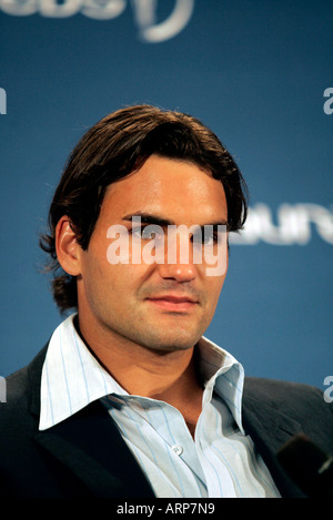 Roger Federer im Jahr 2006 bei den Laureus-Awards in Barcelona abgebildet Stockfoto