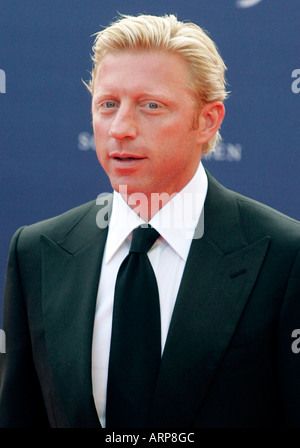 Deutsche Tennis-Legende Boris Becker Stockfoto