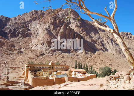 St. Catherines Kloster und Berg Sinai, Halbinsel Sinai, Ägypten Stockfoto