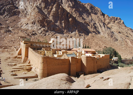 St. Catherines Kloster und Berg Sinai, Halbinsel Sinai, Ägypten Stockfoto