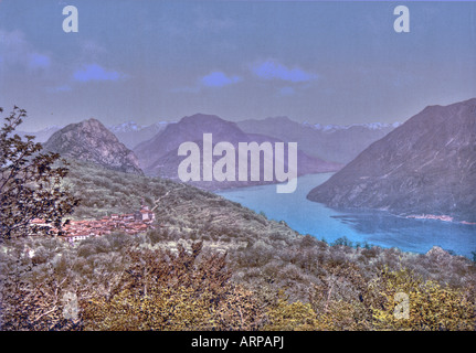 Lugano, Monte Bre, Tessin, Schweiz Stockfoto